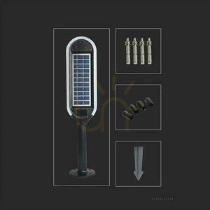 V-TAC Solárna LED 5W 2v1 záhradný stĺp VT-945 3000K 400lm small 5