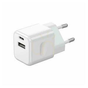 Nabíjačka V-TAC FAST 20W White MINI Dual USB Type-A Type-C VT-5320-W USB. small 0