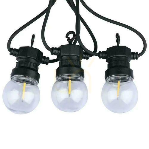Skontrolujte V-TAC Záhradná girlanda (reťazec) 5W LED 5 metrov 10 žiaroviek 0,5W Filament VT-71510 3000K 550lm