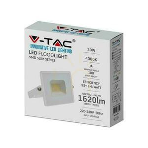 V-TAC 20W SMD LED projektor série E biely VT-4021 4000K 1620lm. small 2