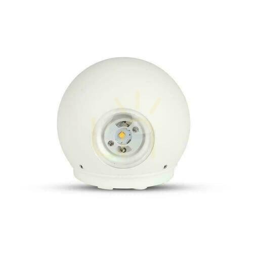 Skontrolujte Nástenné svietidlo V-TAC 4W LED White Round IP65 VT-836-W 4000K 476lm.