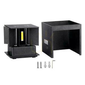 V-TAC 11W LED nástenné svietidlo s hornou spodnou časťou s nastaviteľným čipom BRIDGELUX Black Square IP65 VT-759-12-B 4000K 1360lm small 3