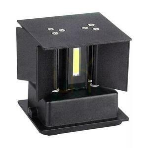 V-TAC 11W LED nástenné svietidlo s hornou spodnou časťou s nastaviteľným čipom BRIDGELUX Black Square IP65 VT-759-12-B 4000K 1360lm small 4