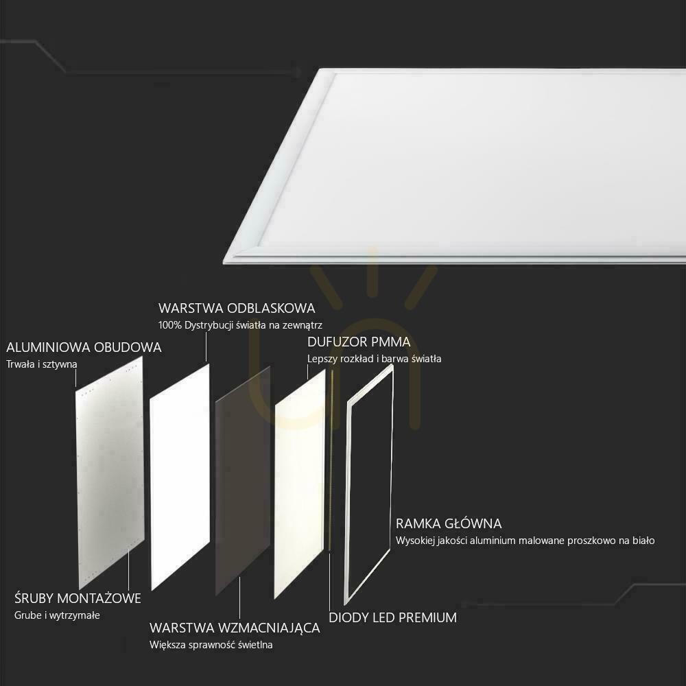 Displej LED panel V-TAC 29W 600x600 PMMA 137Lm/W VT-6129 6400K 3960lm LED panel V-TAC 29W 600x600 PMMA 137Lm/W VT-6129 6400K 3960lm