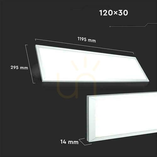 Skontrolujte V-TAC 29W 1200x300 137Lm/W VT-12031-N 4000K 3960lm LED panel
