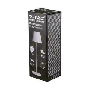 V-TAC 2W LED nabíjacia stmievateľná nočná lampa IP54 biela VT-7522 3000K 200lm. small 2