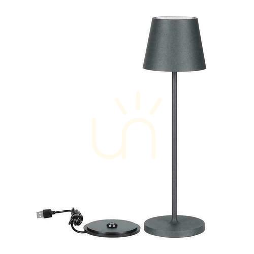 Skontrolujte V-TAC 2W LED nabíjacia stmievateľná nočná lampa IP54 sivá VT-7522 3000K 200lm.