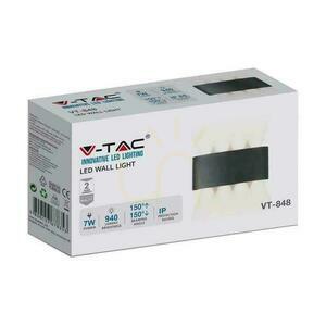 Nástenná montáž V-TAC 7W LED čierna IP65 VT-848 4200K 940lm small 2