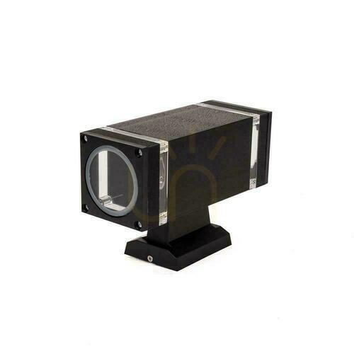 Skontrolujte Záhradné nástenné svietidlo V-TAC Black IP44 2xE27 Square Top Bottom VT-968