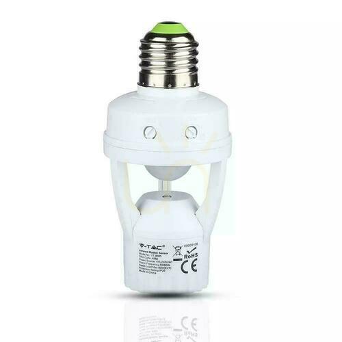 Skontrolujte Senzor pohybu 360st so svietidlom E27 V-TAC VT-8005