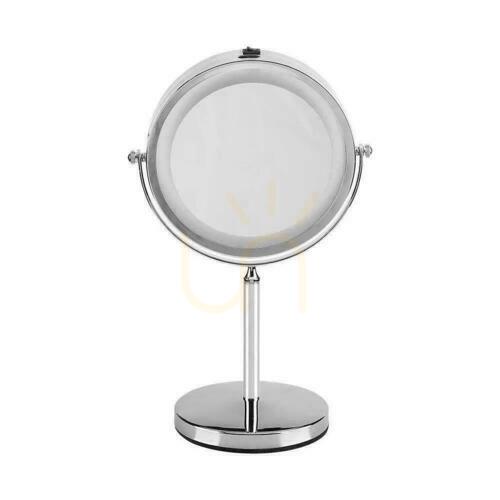 Skontrolujte V-TAC Prenosné zrkadlo 3W LED Kúpeľňa Makeup 4xAAA fi.17CM Chrome VT-7572 6400K 30lm
