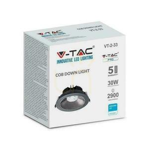 Stropné svietidlo V-TAC SAMSUNG CHIP 30W čierny náklon VT-2-13 4000K 2900lm 5 rokov záruka small 4