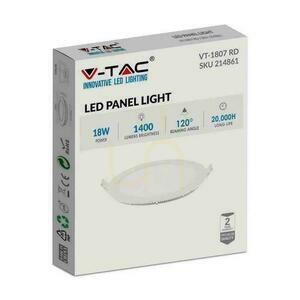 LED panel V-TAC Premium Downlight 18W Round fi225 VT-1807 4000K 1400lm small 3
