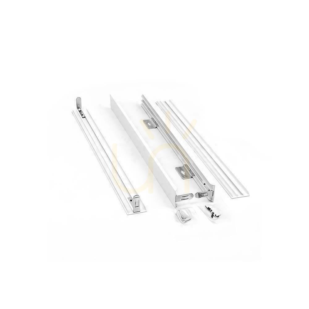 vyhliadka Skladací hliníkový rám pre LED panely 600X600 biely bez viditeľných skrutiek V-TAC 5 rokov záruka Skladací hliníkový rám pre LED panely 600X600 biely bez viditeľných skrutiek V-TAC 5 rokov záruka