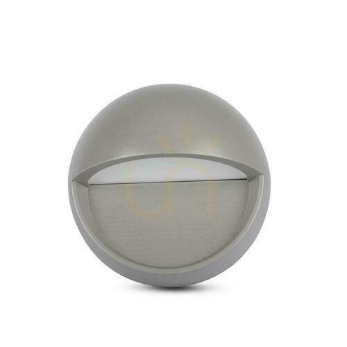 Skontrolujte Nástenné 3W LED svietidlo V-TAC Grey Round 230V IP65 VT-1182-G 3000K 210lm.