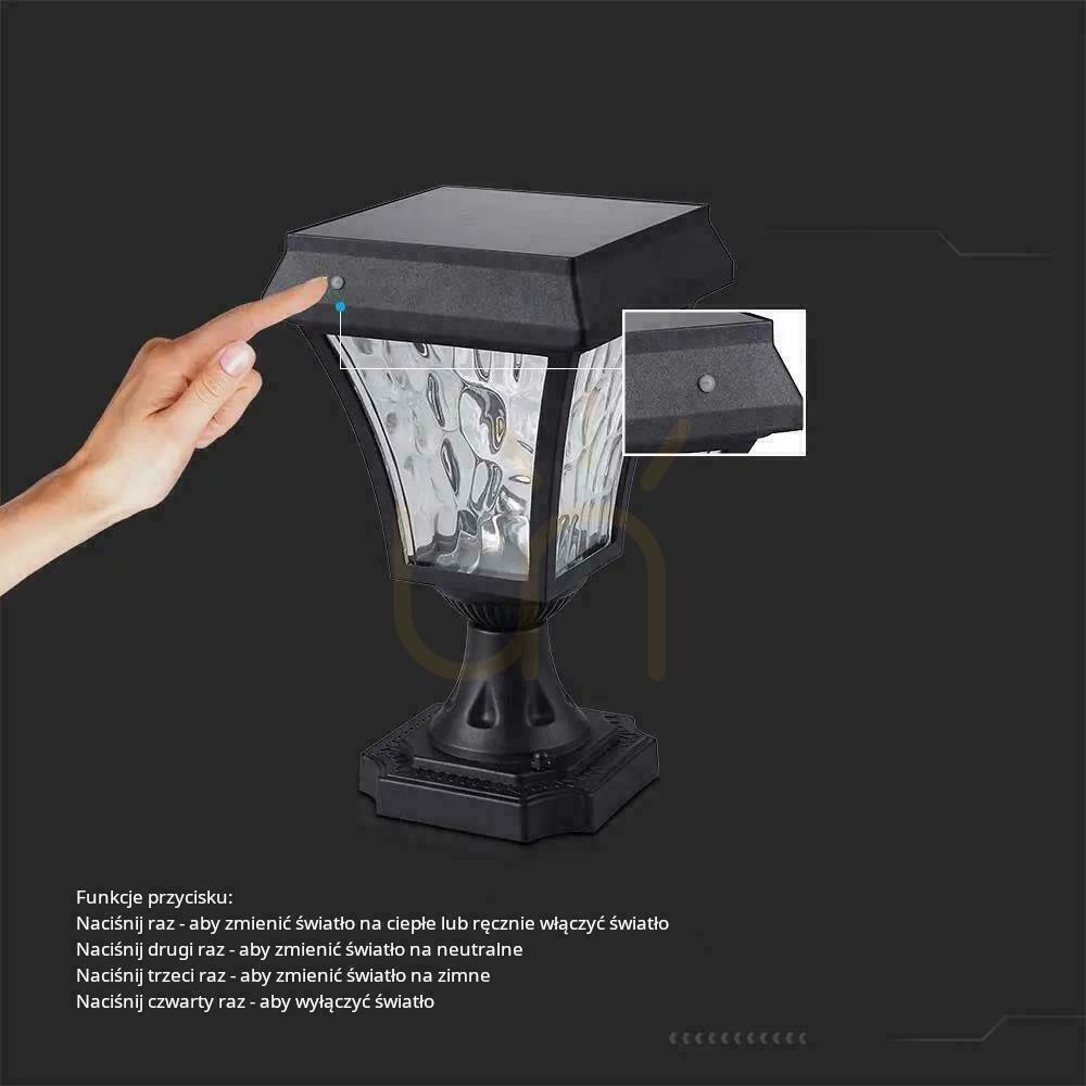 Náhľad V-TAC 2W LED solárny záhradný stĺp IP44 25cm VT-983 3000K-4500K-6000K 110lm 3 roky záruka V-TAC 2W LED solárny záhradný stĺp IP44 25cm VT-983 3000K-4500K-6000K 110lm 3 roky záruka