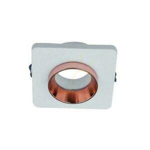 V-TAC GIPS BETON GU10 Square Recessed Mesh White/Pink Gold VT-862-MRW 5 rokov záruka small 1