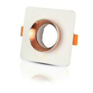 V-TAC GIPS BETON GU10 Square Recessed Mesh White/Pink Gold VT-862-MRW 5 rokov záruka small 0