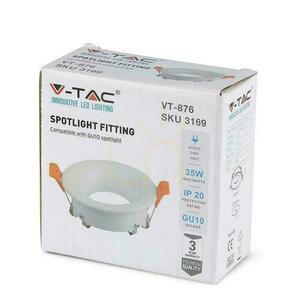 V-TAC GU10 Zapustená okrúhla sieťka biela VT-876-RD 3 roky záruka small 4