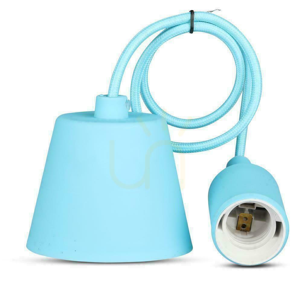 Displej V-TAC E27 Bright Blue VT-7228-LB Závesné silikónové svietidlo 5 rokov záruka V-TAC E27 Bright Blue VT-7228-LB Závesné silikónové svietidlo 5 rokov záruka