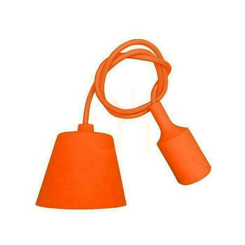 Skontrolujte V-TAC E27 Orange VT-7228-O Silikónové závesné svietidlo 5 rokov záruka