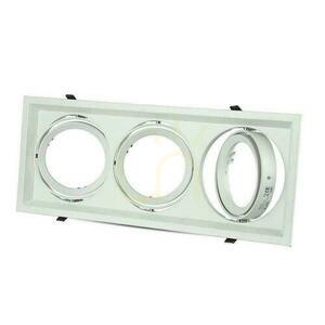 Zapustené stropné svietidlo 3xAR111 G53 biele V-TAC VT-7223 small 1