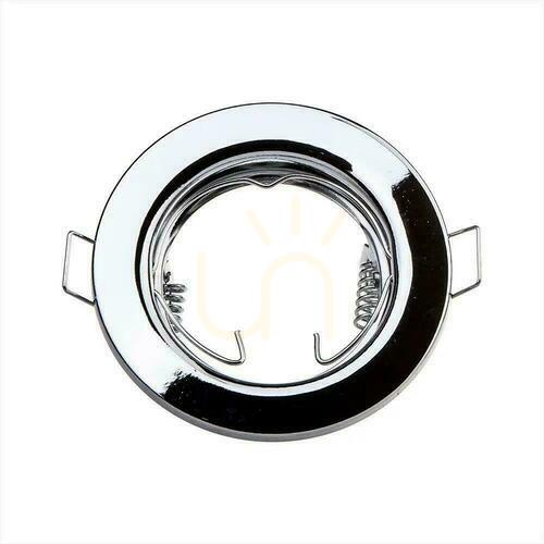 Skontrolujte Očko V-TAC GU10 Round Fixed Chrome (balenie. 2 ks) VT-778-CH