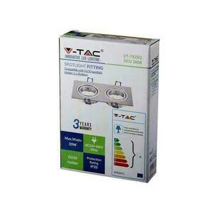 V-TAC Liate hliníkové pletivo 2xGU10 Štvorcový brúsený hliník VT-783SQ-AB small 5