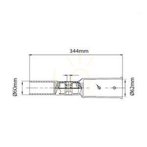 Adaptér na uchytenie ramena pre LED pouličné svietidlá 60 mm V-TAC VT-795 small 5