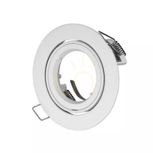 Skontrolujte V-TAC Hliníkový odliatok GU10 Round Movable White VT-775-WH Očko.
