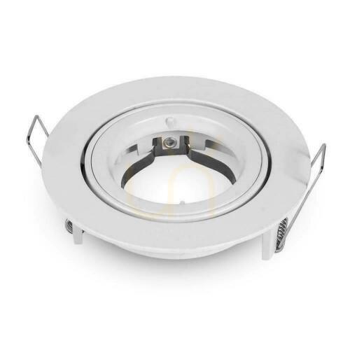 Skontrolujte V-TAC Hliníkový odliatok GU10 Round Movable White VT-775-WH Očko.