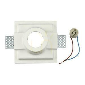 Biele štvorcové zapustené sadrové svietidlo V-TAC VT-772 GU10, SKU 3653 small 3