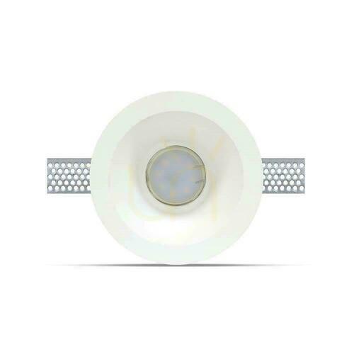Skontrolujte Zapustené svietidlo V-TAC VT-773 GU10 zo sadry, biele, Ø13,2 cm