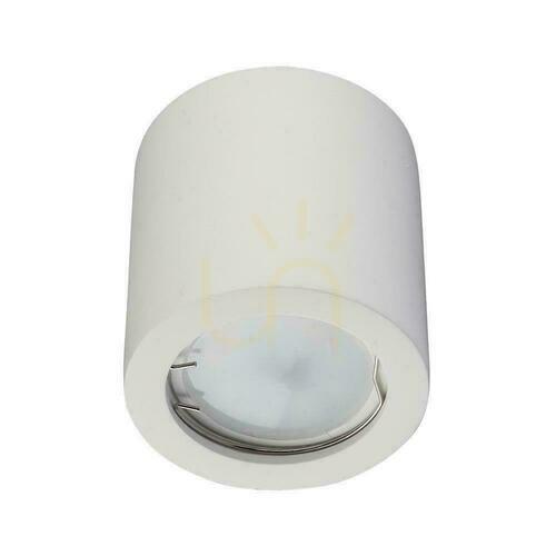 Skontrolujte Svietidlo V-TAC GIPS GU10 Tuba Round White 70x75 VT-727RD na povrchovú montáž.