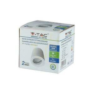 Svietidlo V-TAC GIPS GU10 pre povrchovú montáž s okrúhlou trubicou bielej farby 75x75 mm VT-716RD. small 3