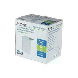 Nástenné svietidlo Square GIPS G9 White V-TAC VT-858SQ Záruka 3 roky. small 2
