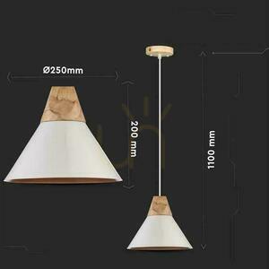 V-TAC Závesné svietidlo Hliníková biela VT-7425-WH 5 rokov záruka small 3