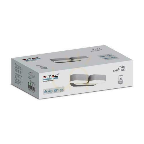 Skontrolujte Nástenné svietidlo V-TAC 12W LED Swivel 350st White VT-814-W 3000K 1444lm.