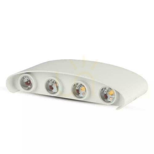Skontrolujte Nástenné svietidlo V-TAC 8W LED White IP54 VT-848 3000K 870lm.