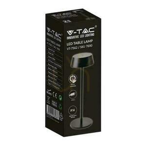 V-TAC 2W LED nabíjacia stmievateľná nočná lampa IP54 čierna VT-7562 3000K 200lm. small 2