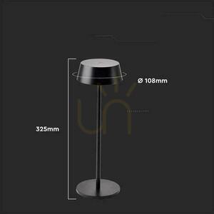 V-TAC 2W LED nabíjacia stmievateľná nočná lampa IP54 čierna VT-7562 3000K 200lm. small 3