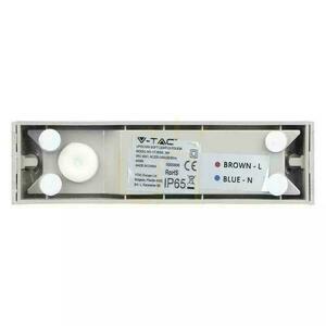 V-TAC 9W LED nástenné svietidlo Top Down Gray IP65 VT-8056 3000K 850lm small 3