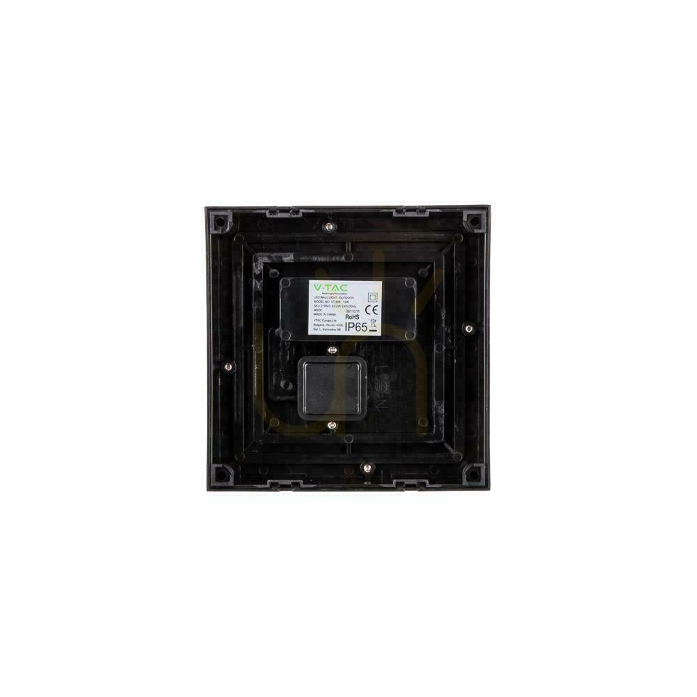 Skontrolujte V-TAC 12W LED nástenné svietidlo IP65 Black Square VT-827 4000K 1160lm V-TAC 12W LED nástenné svietidlo IP65 Black Square VT-827 4000K 1160lm