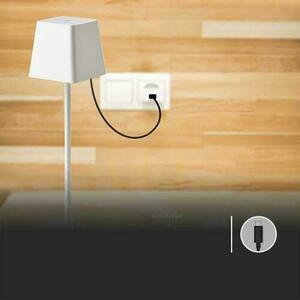 Biela nabíjateľná stolová lampa V-TAC VT-7563 2 W, 3000 K small 3