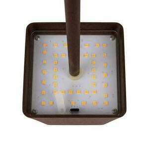 V-TAC 2W LED nabíjacia stmievateľná lampa na nočný stolík IP54 bronz Corten VT-7563 3000K 200lm small 10