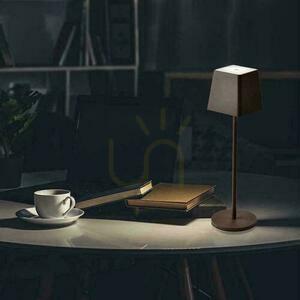 V-TAC 2W LED nabíjacia stmievateľná lampa na nočný stolík IP54 bronz Corten VT-7563 3000K 200lm small 8
