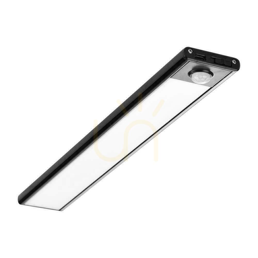 vyhliadka V-TAC 2,5W LED svietidlo pod skrinku čierne Senzor pohybu Nabíjanie cez USB 60cm VT-8143 4000K 260lm V-TAC 2,5W LED svietidlo pod skrinku čierne Senzor pohybu Nabíjanie cez USB 60cm VT-8143 4000K 260lm