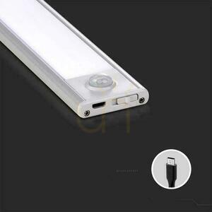 V-TAC 2,5W LED svietidlo pod skrinku Strieborné Senzor pohybu Nabíjanie cez USB 60cm VT-8143 3000K 260lm 2 V-TAC 2,5W LED svietidlo pod skrinku Strieborné Senzor pohybu Nabíjanie cez USB 60cm VT-8143 3000K 260lm small 2