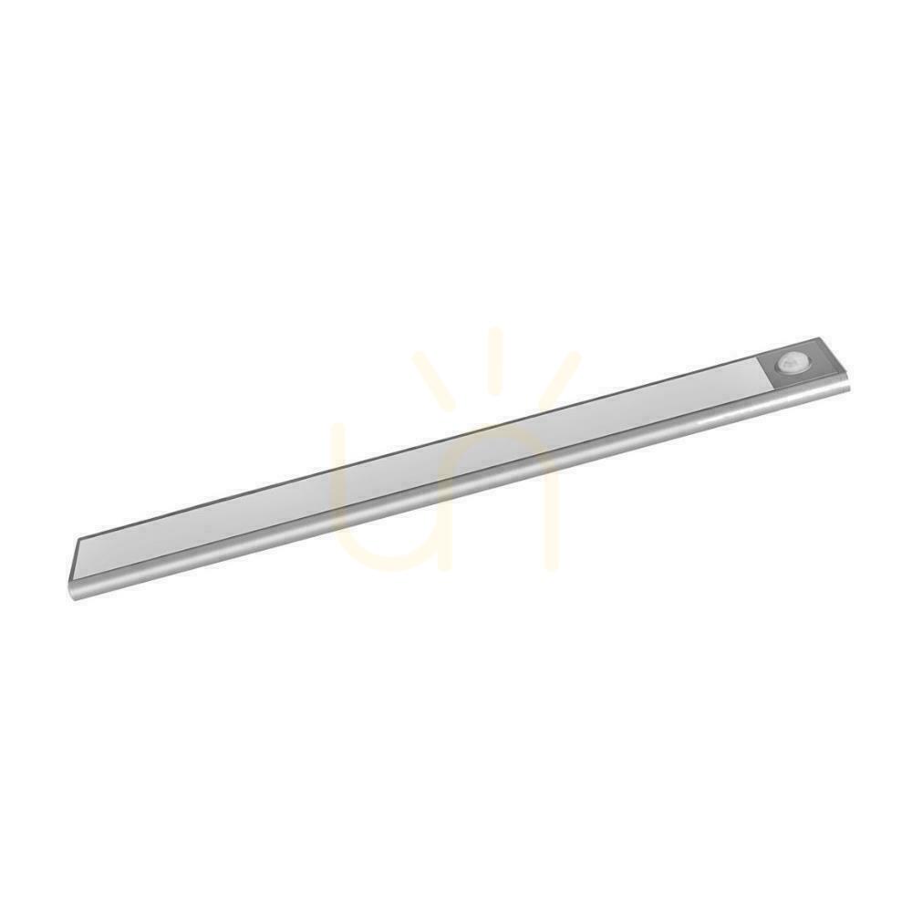 Šou V-TAC 2,5W LED svietidlo pod skrinku Strieborné Senzor pohybu Nabíjanie cez USB 60cm VT-8143 3000K 260lm V-TAC 2,5W LED svietidlo pod skrinku Strieborné Senzor pohybu Nabíjanie cez USB 60cm VT-8143 3000K 260lm