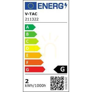 2W LED svietidlo V-TAC na schody čierne štvorcové 230V IP65 VT-1152 4000K 70lm small 9